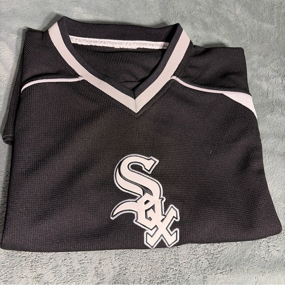 Men's Black and White Sports Jersey